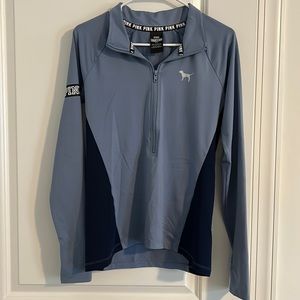 PINK half zip track jacket